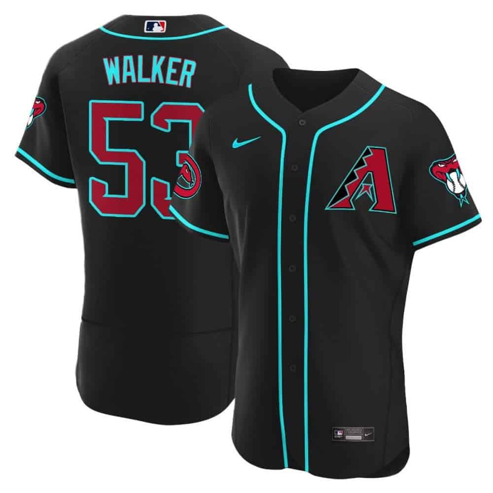 Men Arizona Diamondback #53 Walker Black 2024 Nike Flex Base MLB Jersey